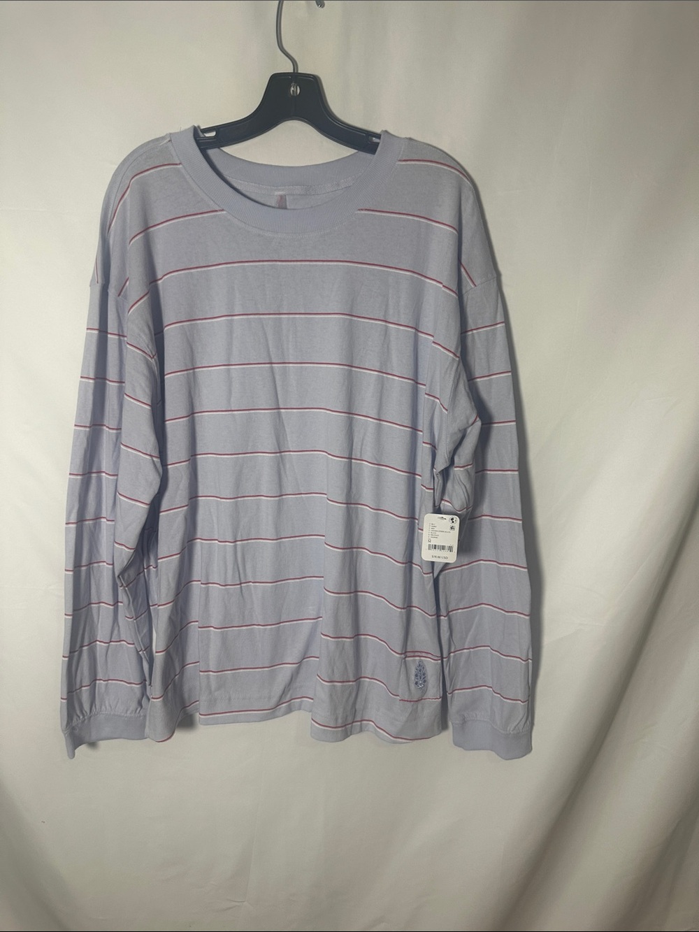 FP Movement by Free People slate Long-Sleeve Tee with Thin Red Stripes